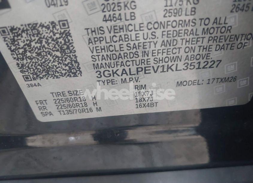 Photo 9 of 2019 Gmc Terrain SLT (VIN 3GKALPEV1KL351227)