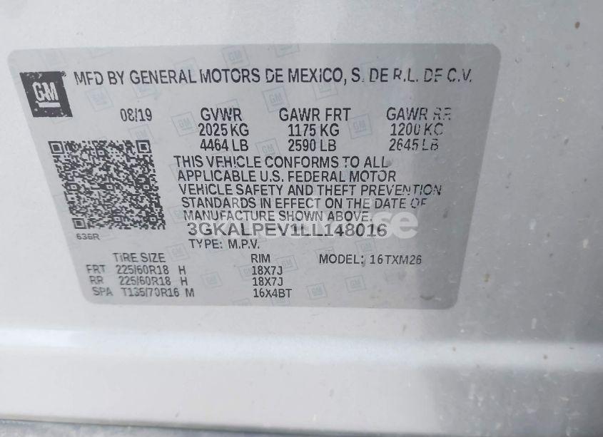 Photo 9 of 2020 Gmc Terrain FWD SLT (VIN 3GKALPEV1LL148016)