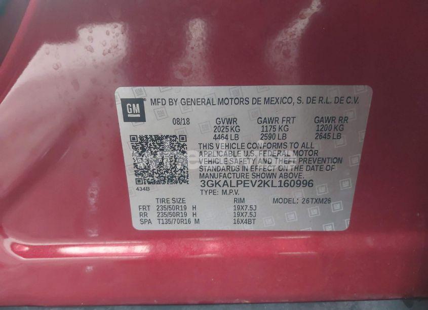 Photo 9 of 2019 Gmc Terrain SLT (VIN 3GKALPEV2KL160996)