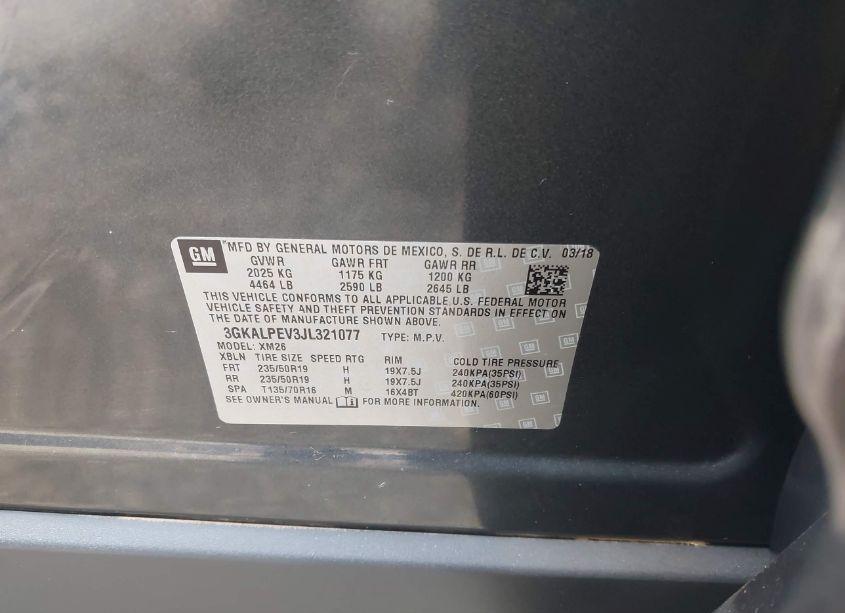 Photo 9 of 2018 Gmc Terrain SLT (VIN 3GKALPEV3JL321077)