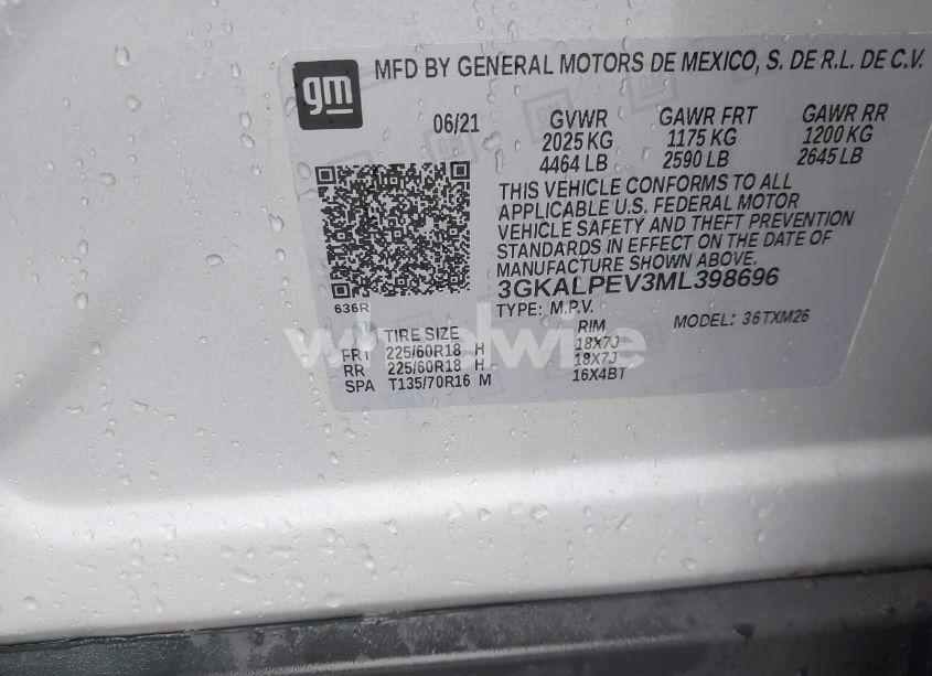 Photo 9 of 2021 Gmc Terrain FWD SLT (VIN 3GKALPEV3ML398696)