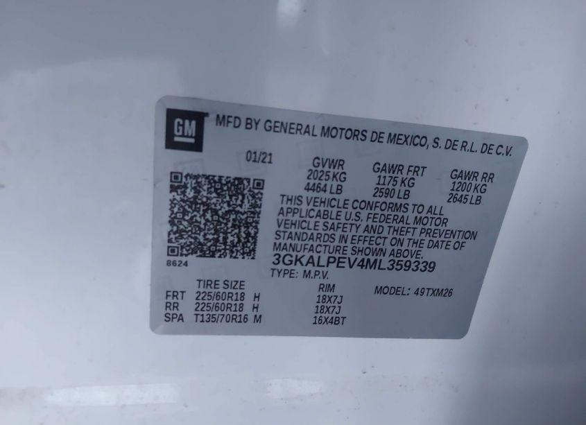 Photo 9 of 2021 Gmc Terrain FWD SLT (VIN 3GKALPEV4ML359339)