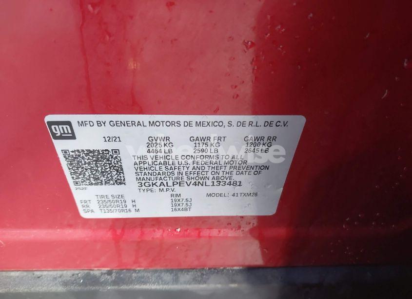 Photo 9 of 2022 Gmc Terrain FWD SLT (VIN 3GKALPEV4NL133481)