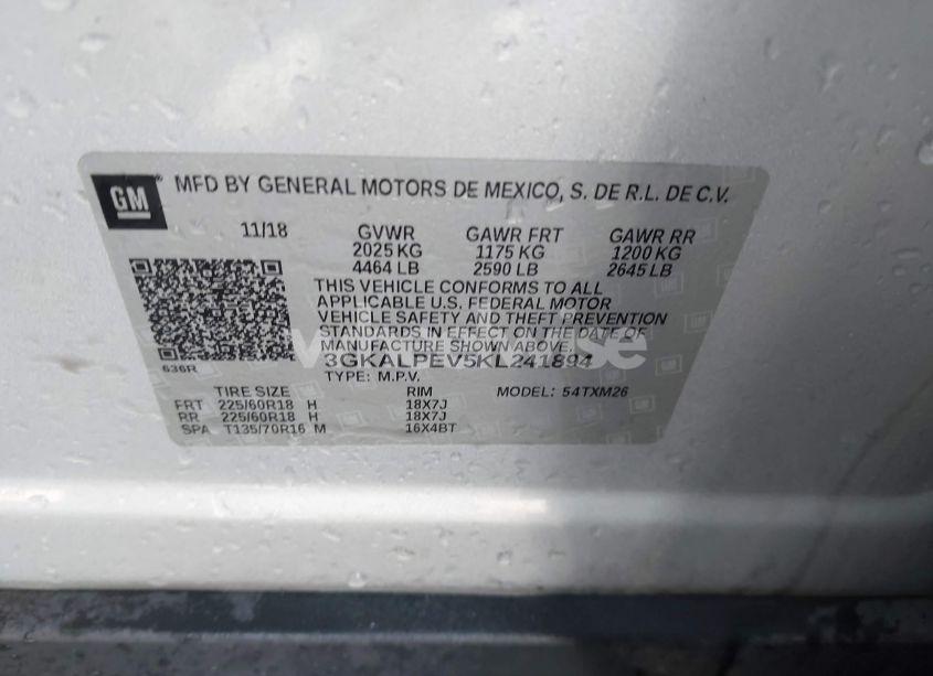 Photo 9 of 2019 Gmc Terrain SLT (VIN 3GKALPEV5KL241894)