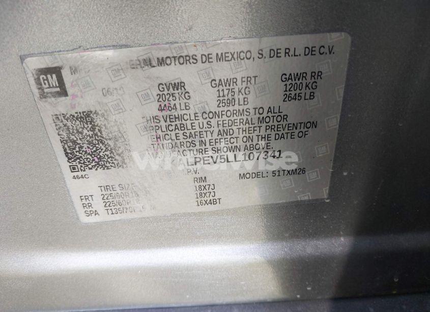 Photo 9 of 2020 Gmc Terrain FWD SLT (VIN 3GKALPEV5LL107341)