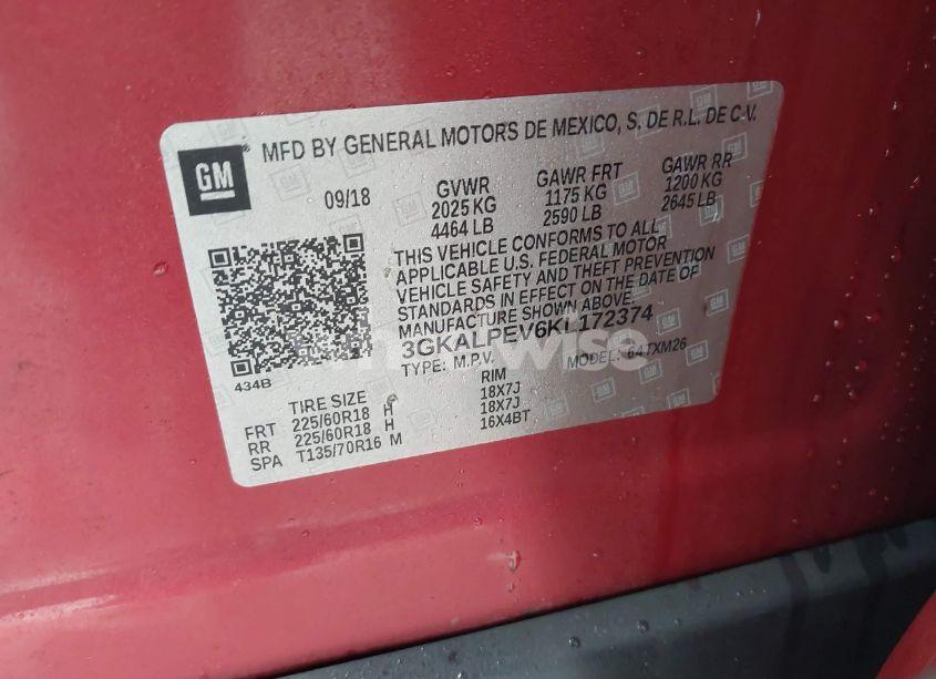 Photo 9 of 2019 Gmc Terrain SLT (VIN 3GKALPEV6KL172374)