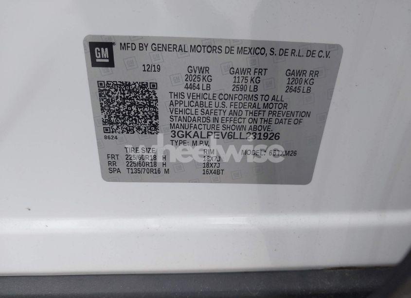 Photo 9 of 2020 Gmc Terrain FWD SLT (VIN 3GKALPEV6LL231926)