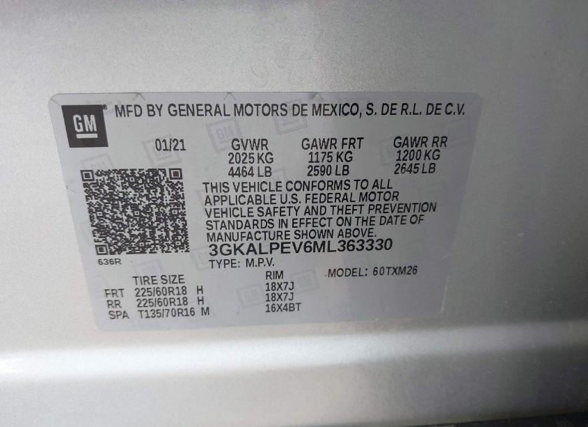 Photo 9 of 2021 Gmc Terrain FWD SLT (VIN 3GKALPEV6ML363330)
