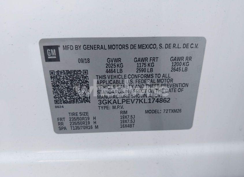 Photo 9 of 2019 Gmc Terrain SLT (VIN 3GKALPEV7KL174862)