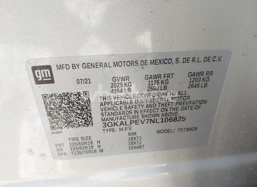 Photo 9 of 2022 Gmc Terrain FWD SLT (VIN 3GKALPEV7NL106825)