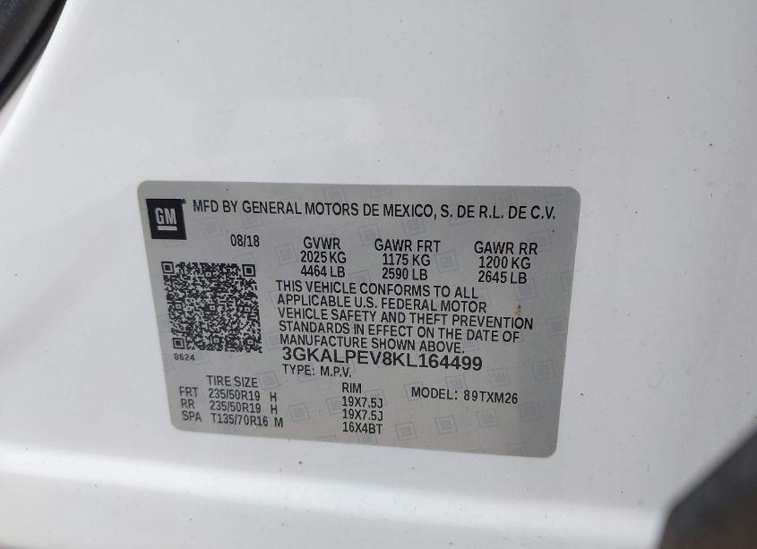 Photo 9 of 2019 Gmc Terrain SLT (VIN 3GKALPEV8KL164499)