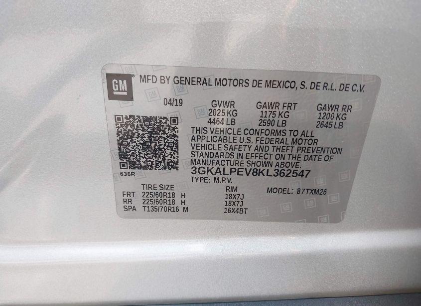 Photo 9 of 2019 Gmc Terrain SLT (VIN 3GKALPEV8KL362547)