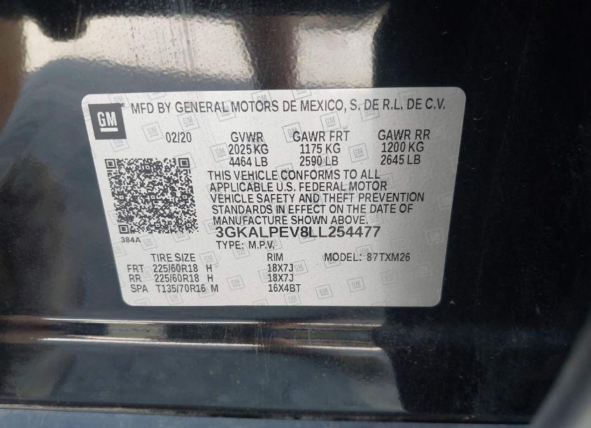 Photo 9 of 2020 Gmc Terrain FWD SLT (VIN 3GKALPEV8LL254477)