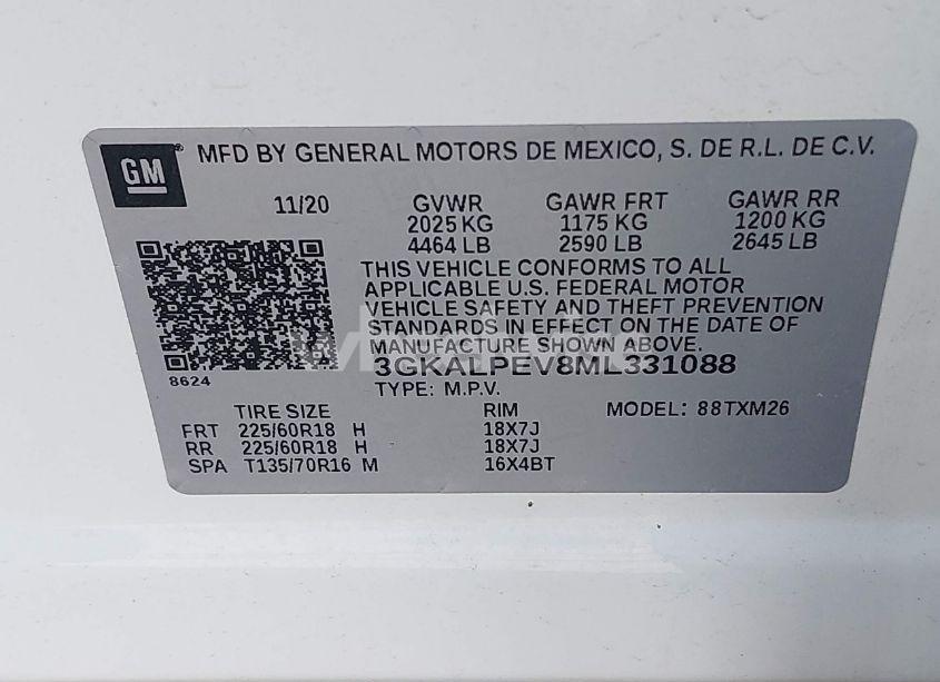 Photo 9 of 2021 Gmc Terrain FWD SLT (VIN 3GKALPEV8ML331088)