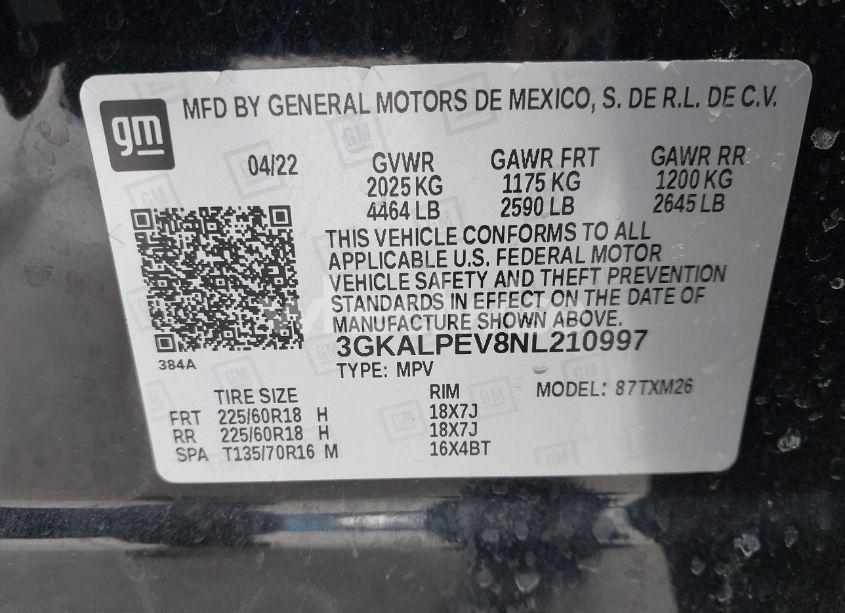 Photo 9 of 2022 Gmc Terrain FWD SLT (VIN 3GKALPEV8NL210997)