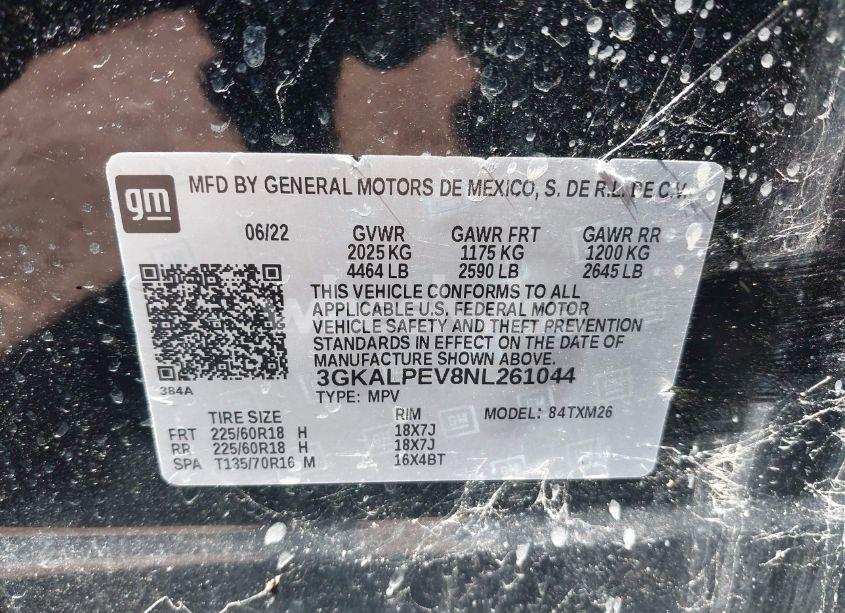 Photo 9 of 2022 Gmc Terrain FWD SLT (VIN 3GKALPEV8NL261044)