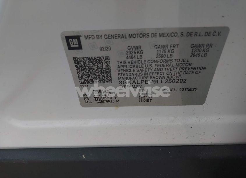 Photo 9 of 2020 Gmc Terrain FWD SLT (VIN 3GKALPEV9LL250292)