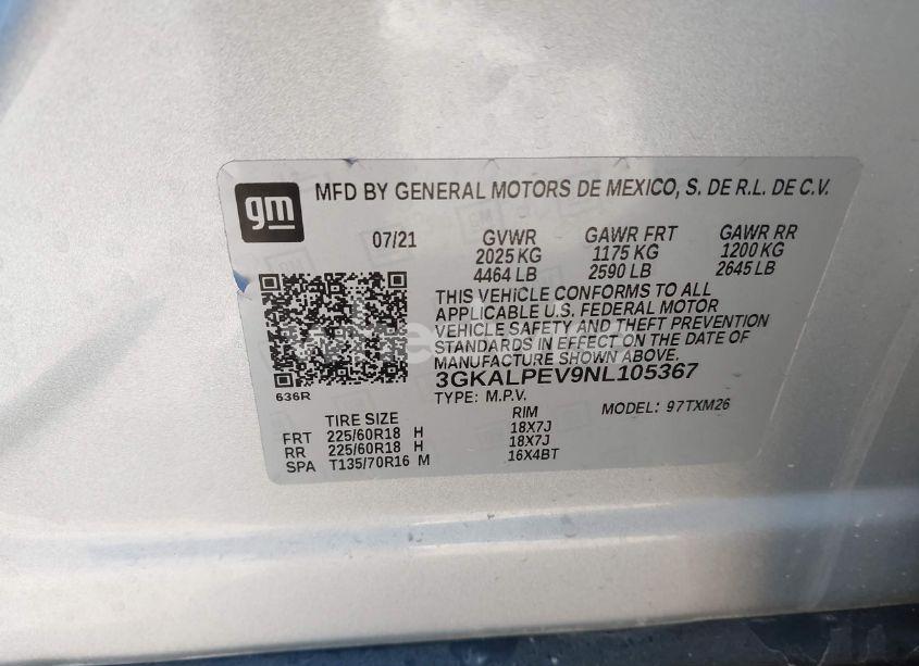 Photo 9 of 2022 Gmc Terrain FWD SLT (VIN 3GKALPEV9NL105367)