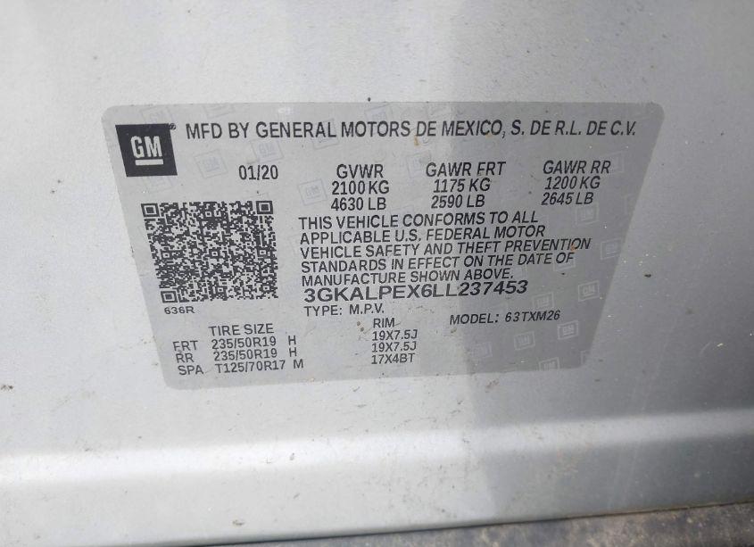 Photo 9 of 2020 Gmc Terrain FWD SLT (VIN 3GKALPEX6LL237453)