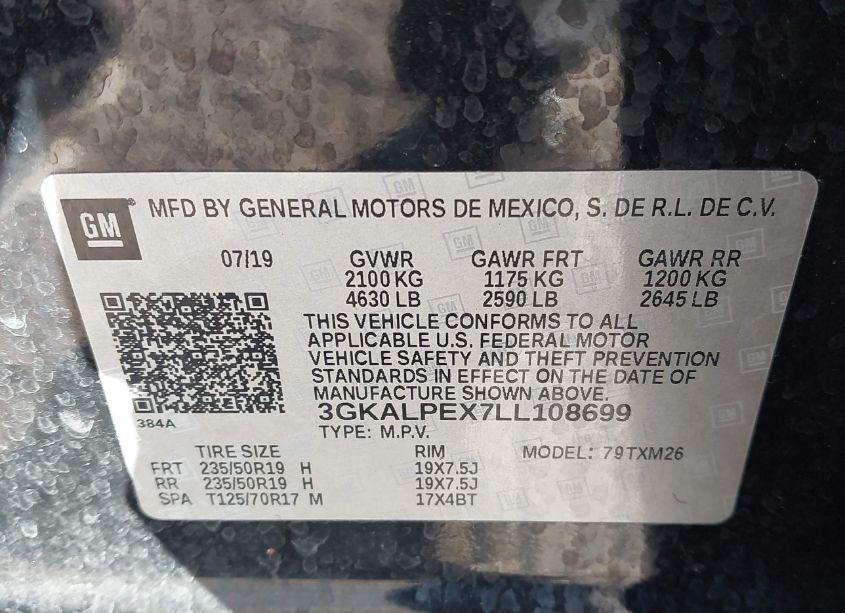 Photo 9 of 2020 Gmc Terrain FWD SLT (VIN 3GKALPEX7LL108699)