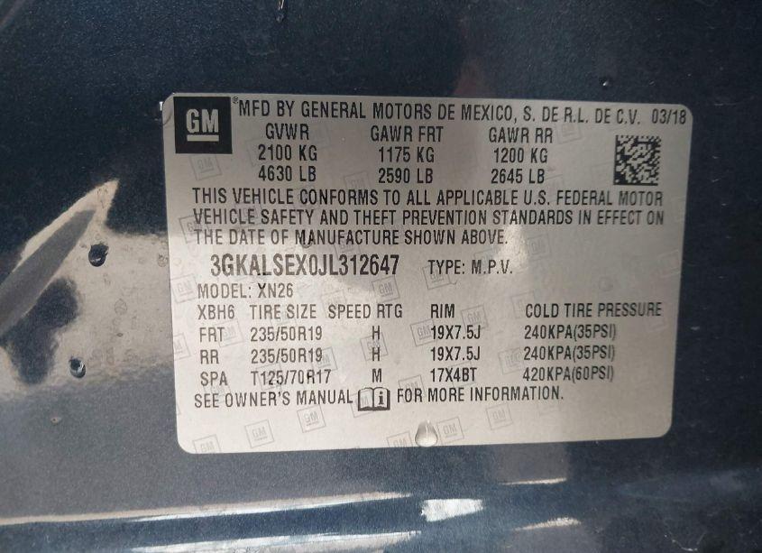 Photo 9 of 2018 Gmc Terrain DENALI (VIN 3GKALSEX0JL312647)