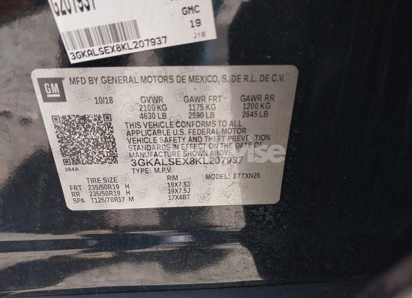 Photo 9 of 2019 Gmc Terrain DENALI (VIN 3GKALSEX8KL207937)