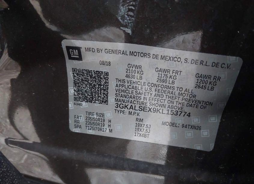 Photo 9 of 2019 Gmc Terrain DENALI (VIN 3GKALSEX9KL153774)