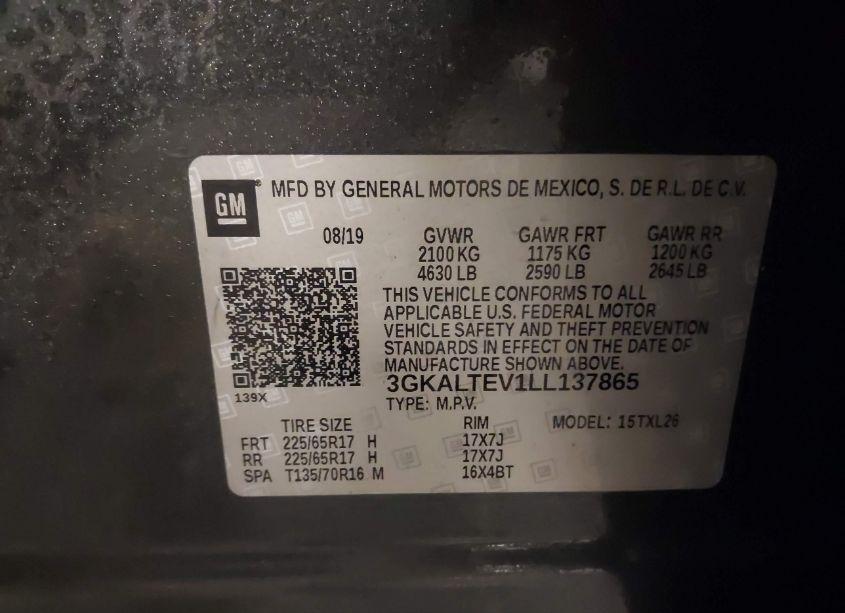 Photo 9 of 2020 Gmc Terrain AWD SLE (VIN 3GKALTEV1LL137865)