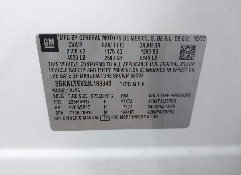 Photo 9 of 2018 Gmc Terrain SLE (VIN 3GKALTEV2JL183945)