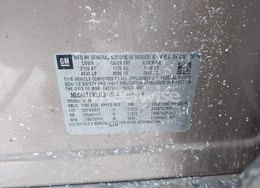 Photo 9 of 2018 Gmc Terrain SLE (VIN 3GKALTEV2JL310984)