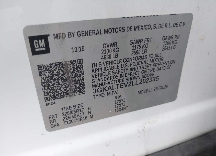 Photo 9 of 2020 Gmc Terrain AWD SLE (VIN 3GKALTEV2LL202335)