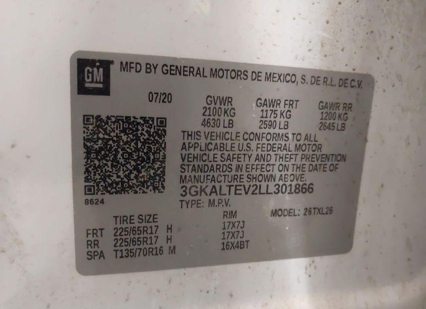 Photo 9 of 2020 Gmc Terrain AWD SLE (VIN 3GKALTEV2LL301866)
