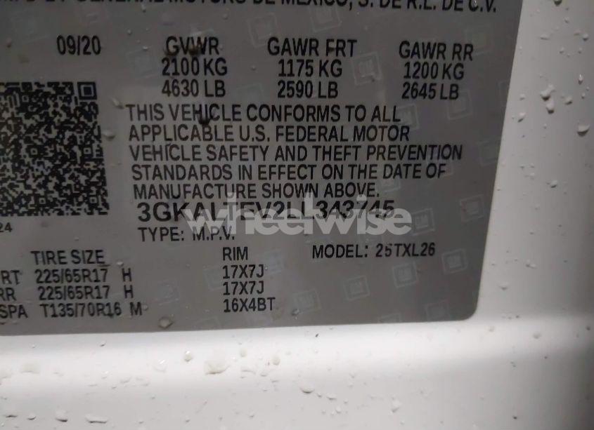 Photo 9 of 2020 Gmc Terrain AWD SLE (VIN 3GKALTEV2LL343745)