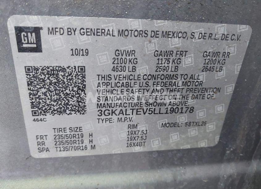 Photo 9 of 2020 Gmc Terrain AWD SLE (VIN 3GKALTEV5LL190178)