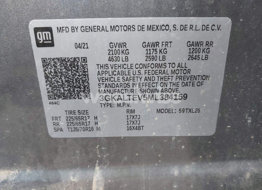 Photo 9 of 2021 Gmc Terrain AWD SLE (VIN 3GKALTEV5ML384159)