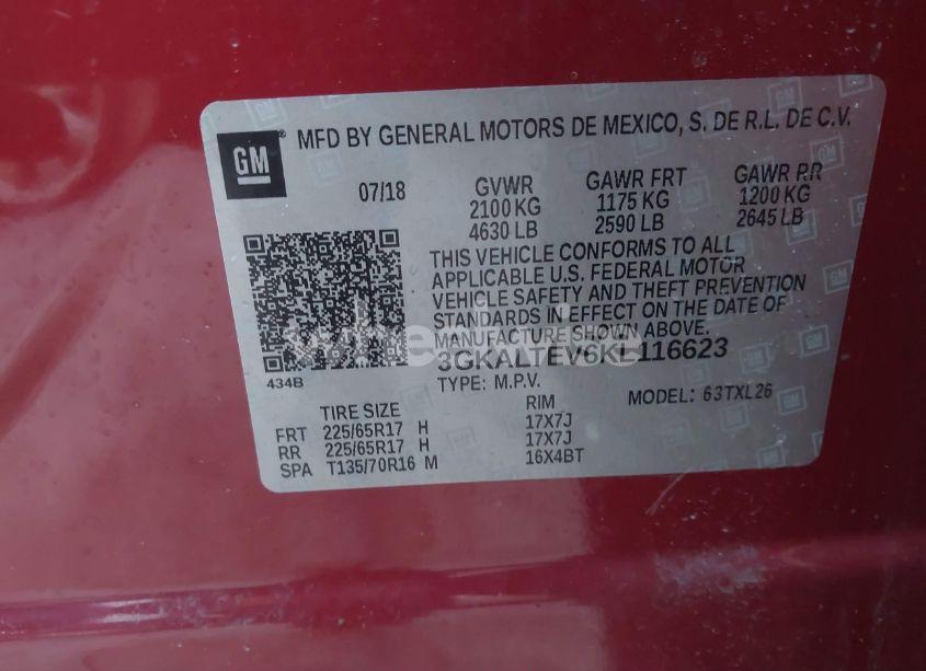 Photo 9 of 2019 Gmc Terrain SLE (VIN 3GKALTEV6KL116623)