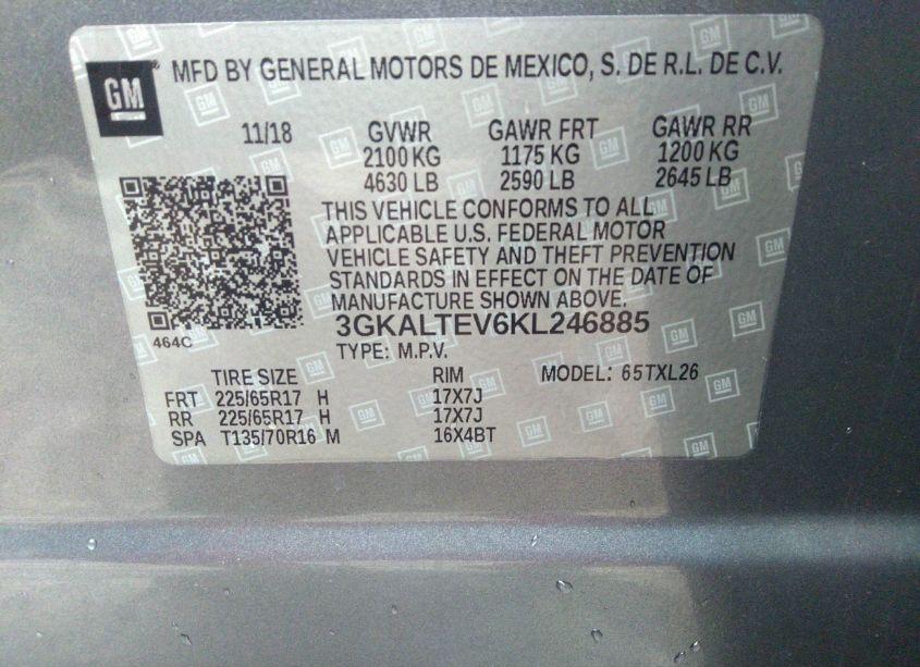 Photo 9 of 2019 Gmc Terrain SLE (VIN 3GKALTEV6KL246885)