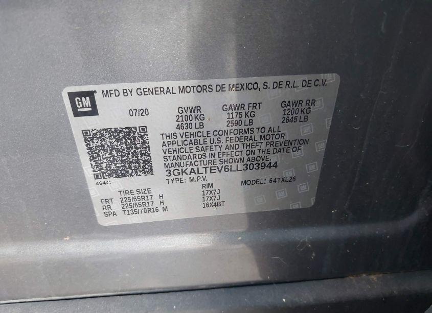 Photo 9 of 2020 Gmc Terrain AWD SLE (VIN 3GKALTEV6LL303944)