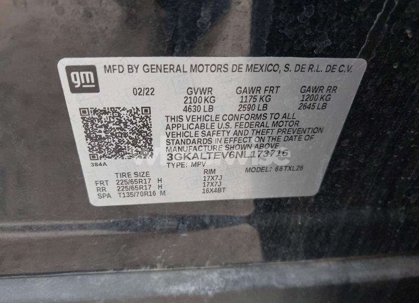 Photo 9 of 2022 Gmc Terrain AWD SLE (VIN 3GKALTEV6NL173716)