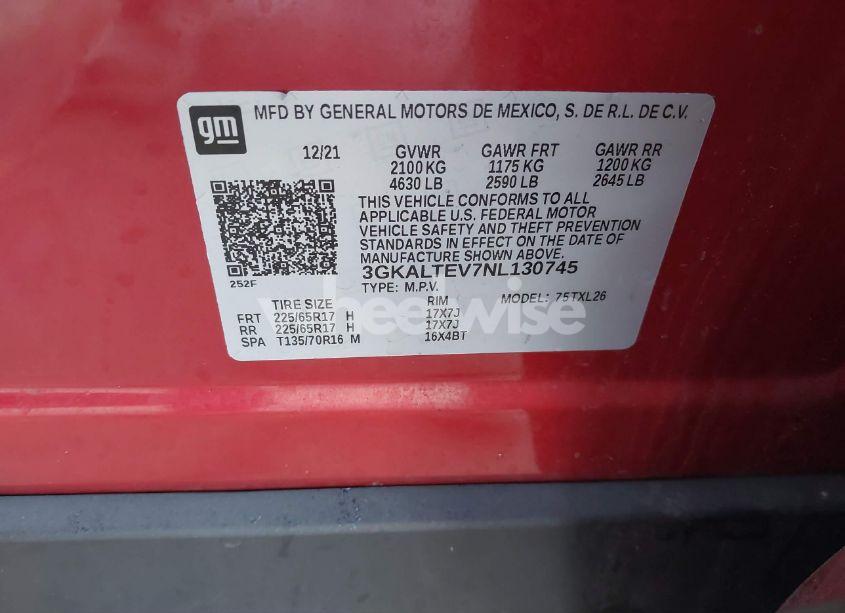 Photo 9 of 2022 Gmc Terrain AWD SLE (VIN 3GKALTEV7NL130745)