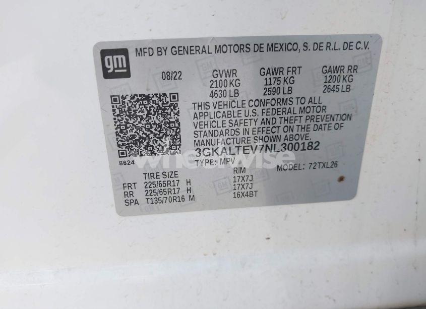 Photo 9 of 2022 Gmc Terrain AWD SLE (VIN 3GKALTEV7NL300182)