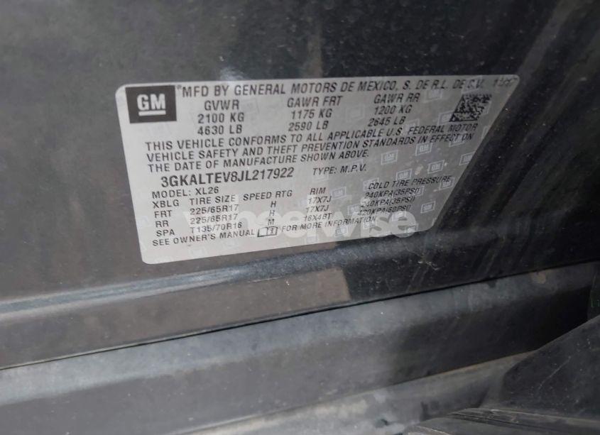 Photo 9 of 2018 Gmc Terrain SLE (VIN 3GKALTEV8JL217922)