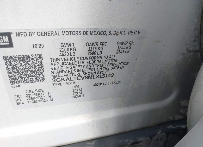 Photo 9 of 2021 Gmc Terrain AWD SLE (VIN 3GKALTEV8ML315143)