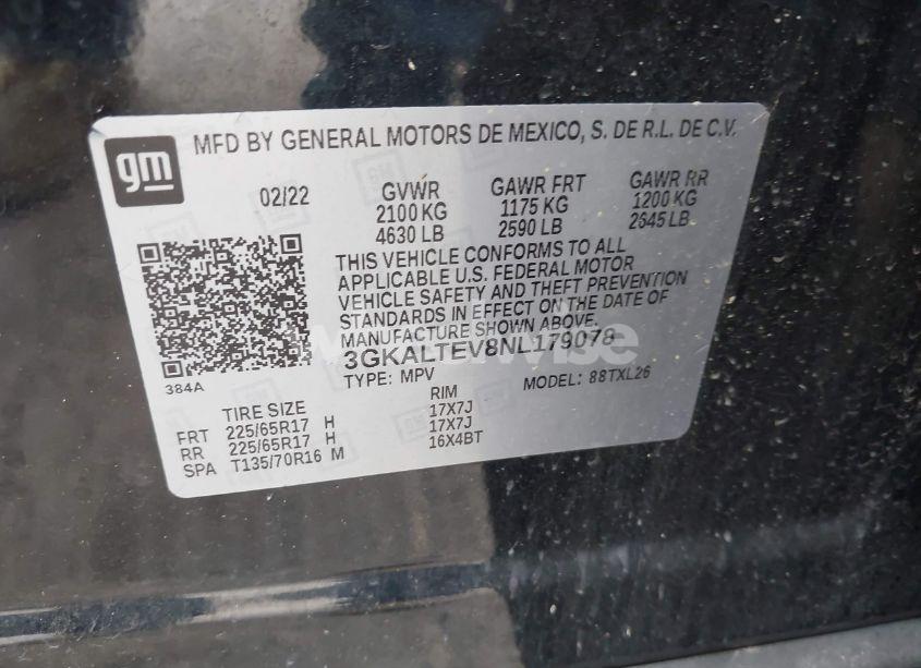 Photo 9 of 2022 Gmc Terrain AWD SLE (VIN 3GKALTEV8NL179078)