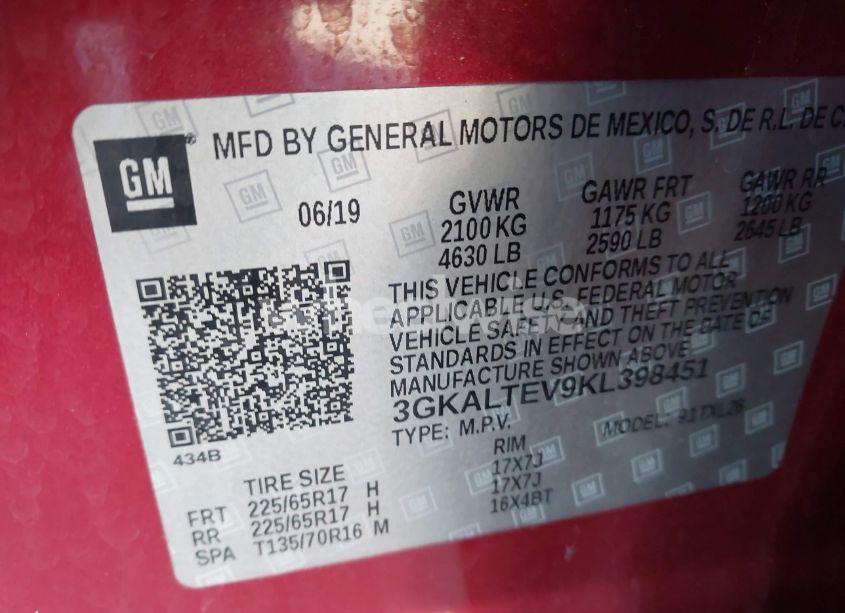 Photo 9 of 2019 Gmc Terrain SLE (VIN 3GKALTEV9KL398451)