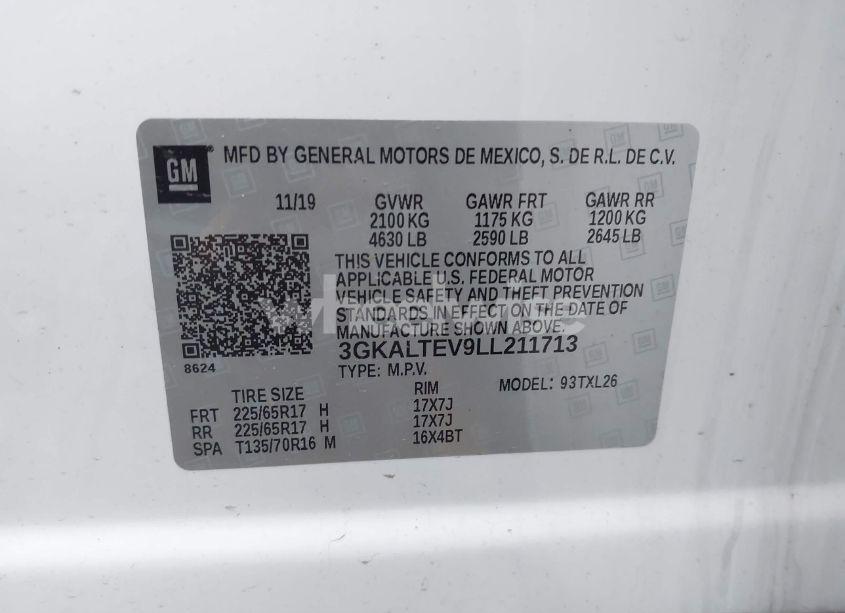 Photo 9 of 2020 Gmc Terrain AWD SLE (VIN 3GKALTEV9LL211713)