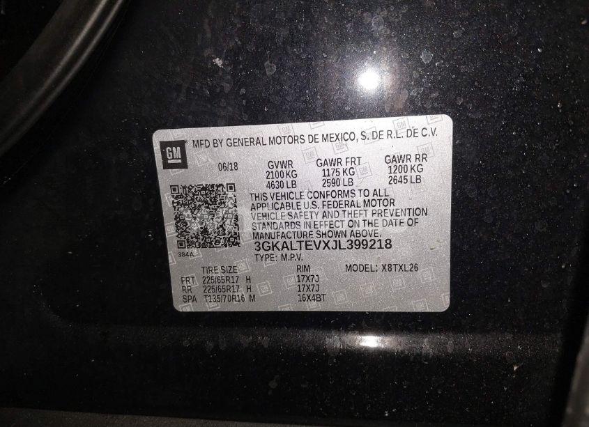 Photo 9 of 2018 Gmc Terrain SLE (VIN 3GKALTEVXJL399218)