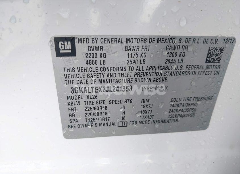 Photo 9 of 2018 Gmc Terrain SLE (VIN 3GKALTEX3JL241353)