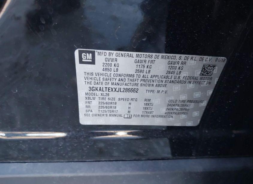 Photo 9 of 2018 Gmc Terrain SLE (VIN 3GKALTEXXJL286662)