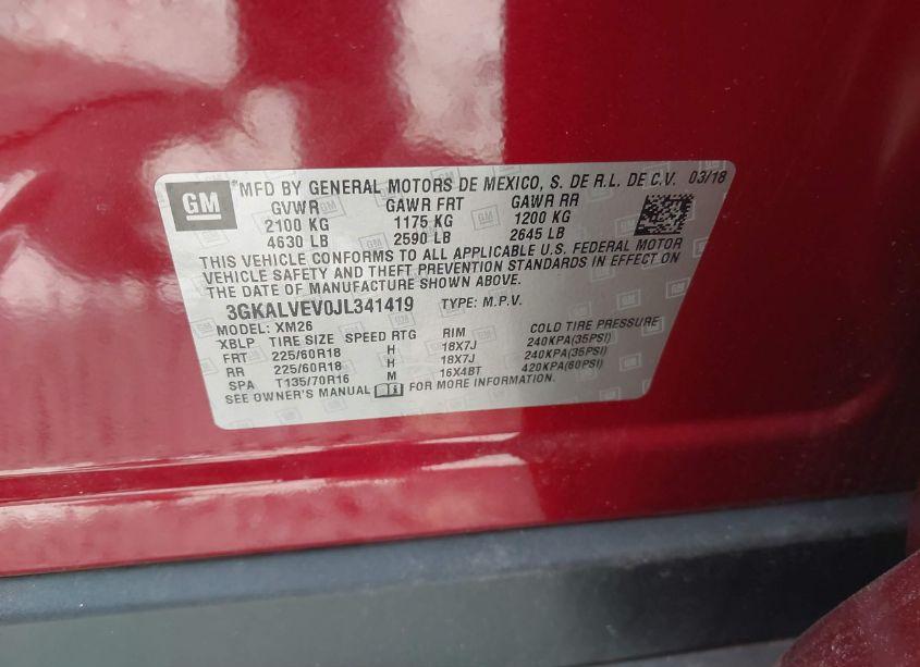 Photo 9 of 2018 Gmc Terrain SLT (VIN 3GKALVEV0JL341419)